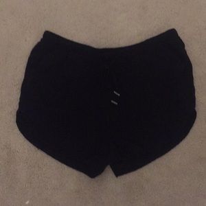 Black loose shorts